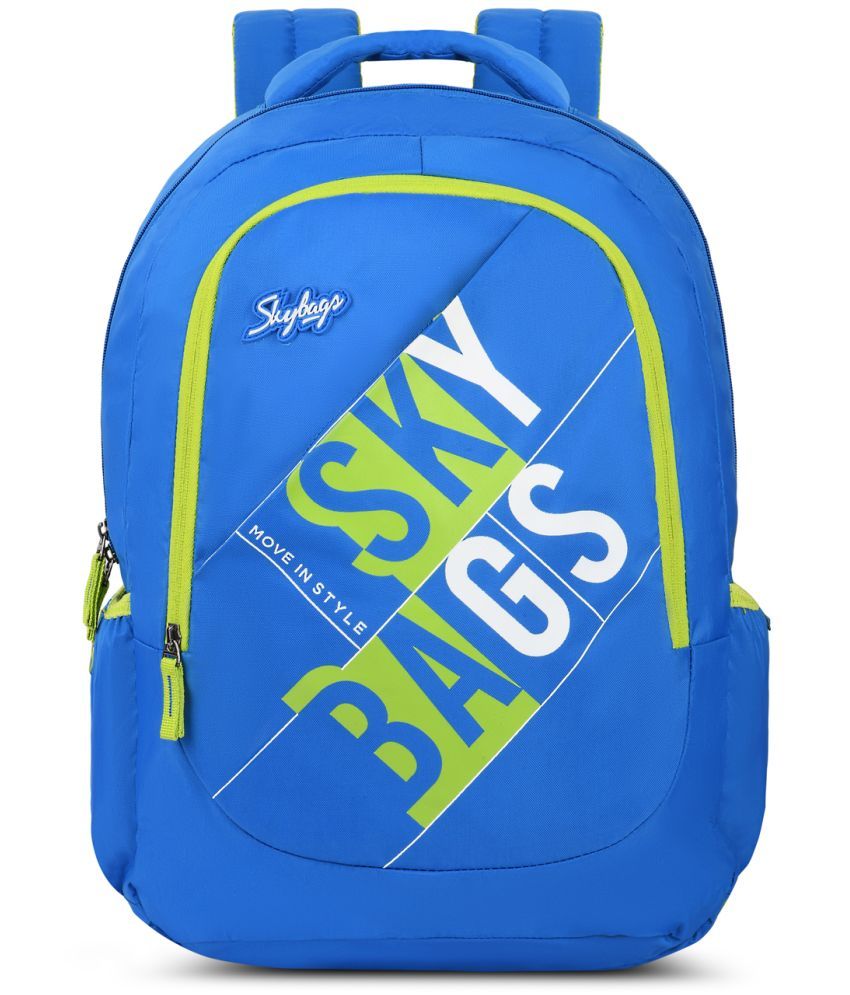     			Skybags Blue Polyester Backpack ( 28 Ltrs )