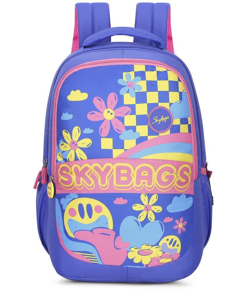     			Skybags Blue Polyester Backpack ( 32 Ltrs )