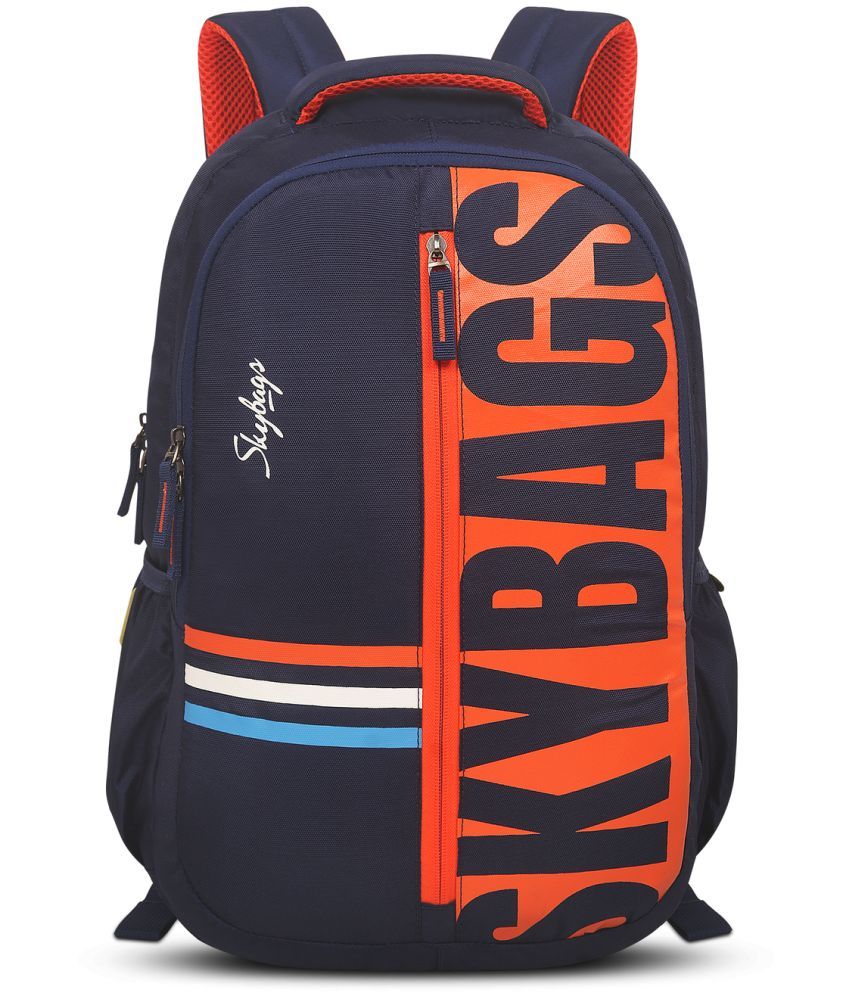     			Skybags Blue Polyester Backpack ( 35 Ltrs )