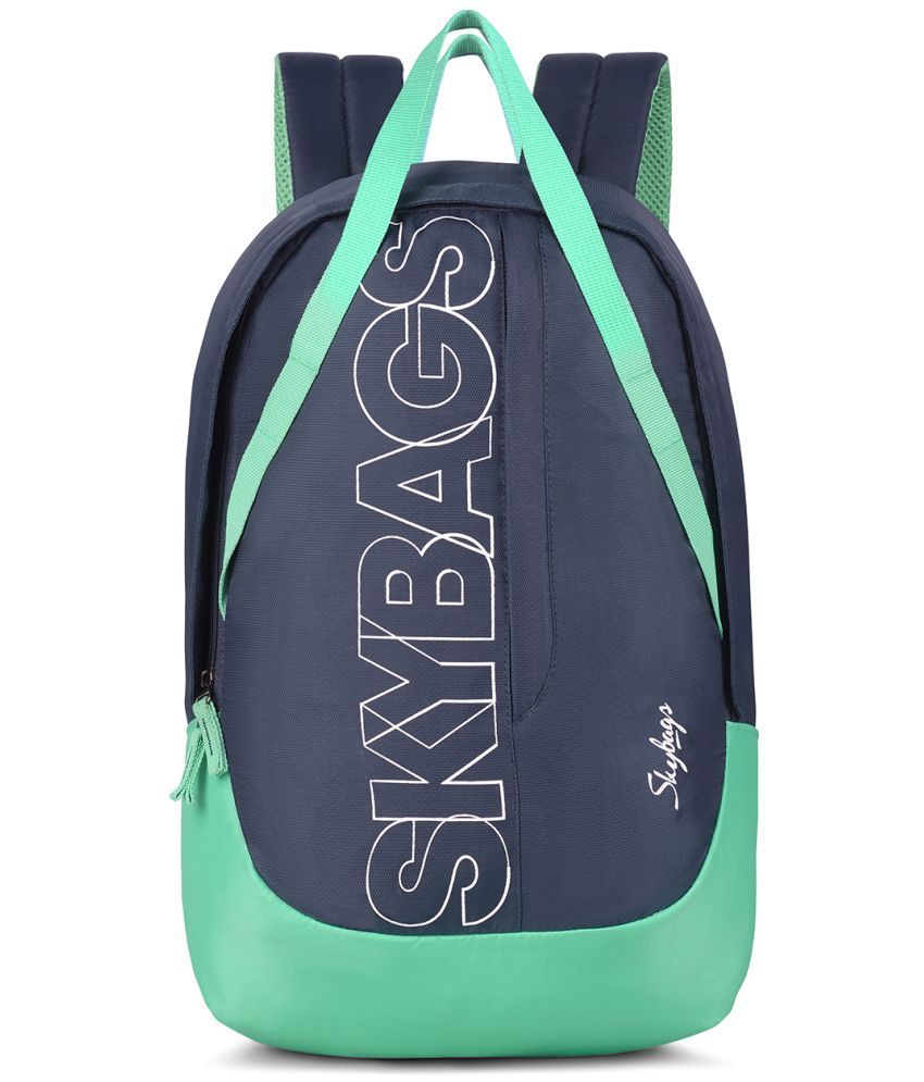     			Skybags Green Polyester Backpack ( 20 Ltrs )