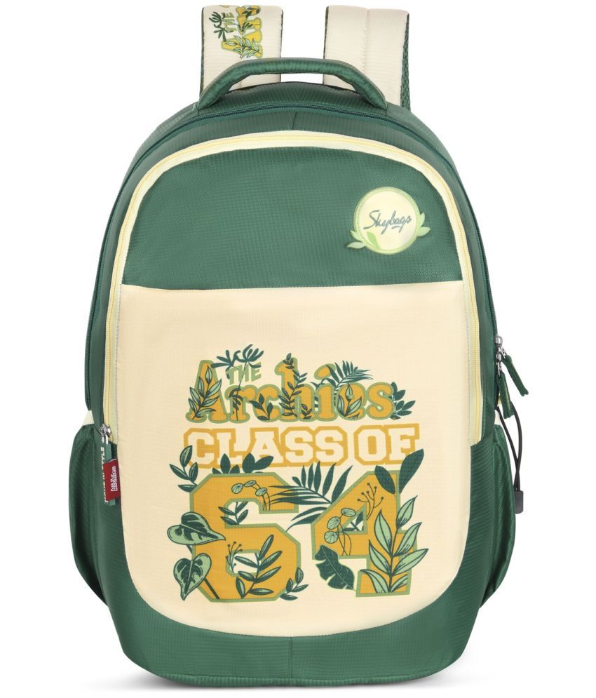     			Skybags Green Polyester Backpack ( 32 Ltrs )