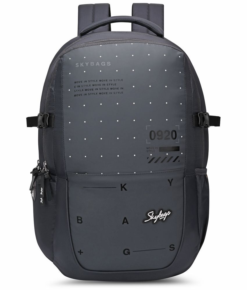     			Skybags Grey Polyester Backpack ( 28 Ltrs )