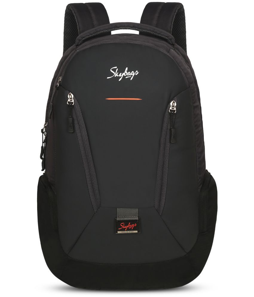     			Skybags Grey Polyester Backpack ( 35 Ltrs )