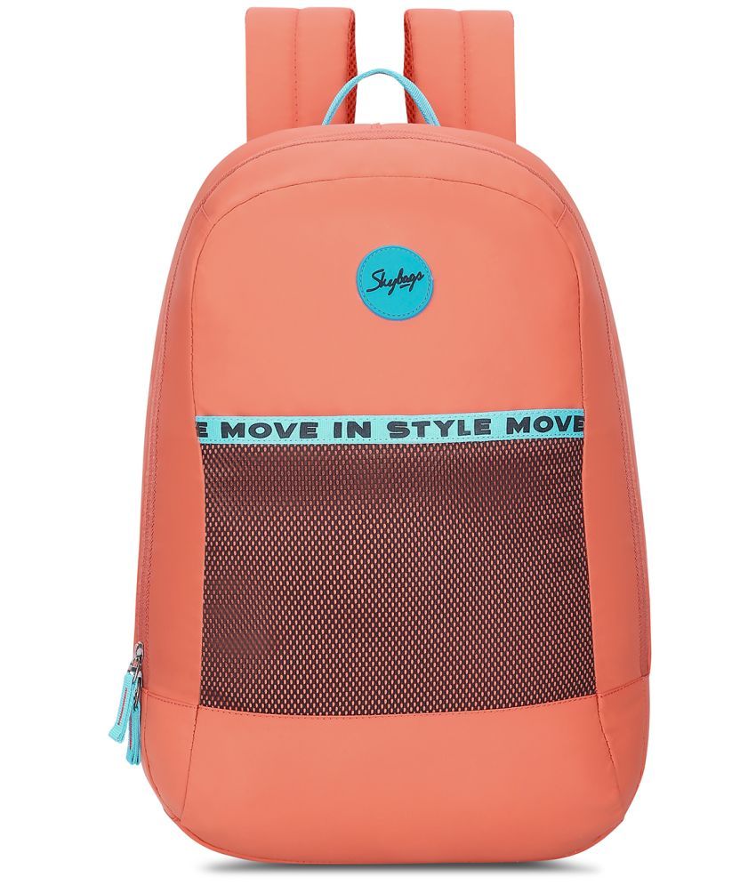     			Skybags Red Polyester Backpack ( 15 Ltrs )