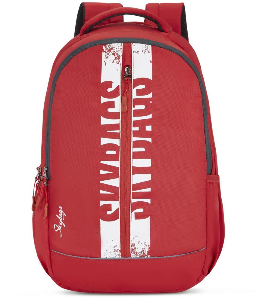     			Skybags Red Polyester Backpack ( 35 Ltrs )