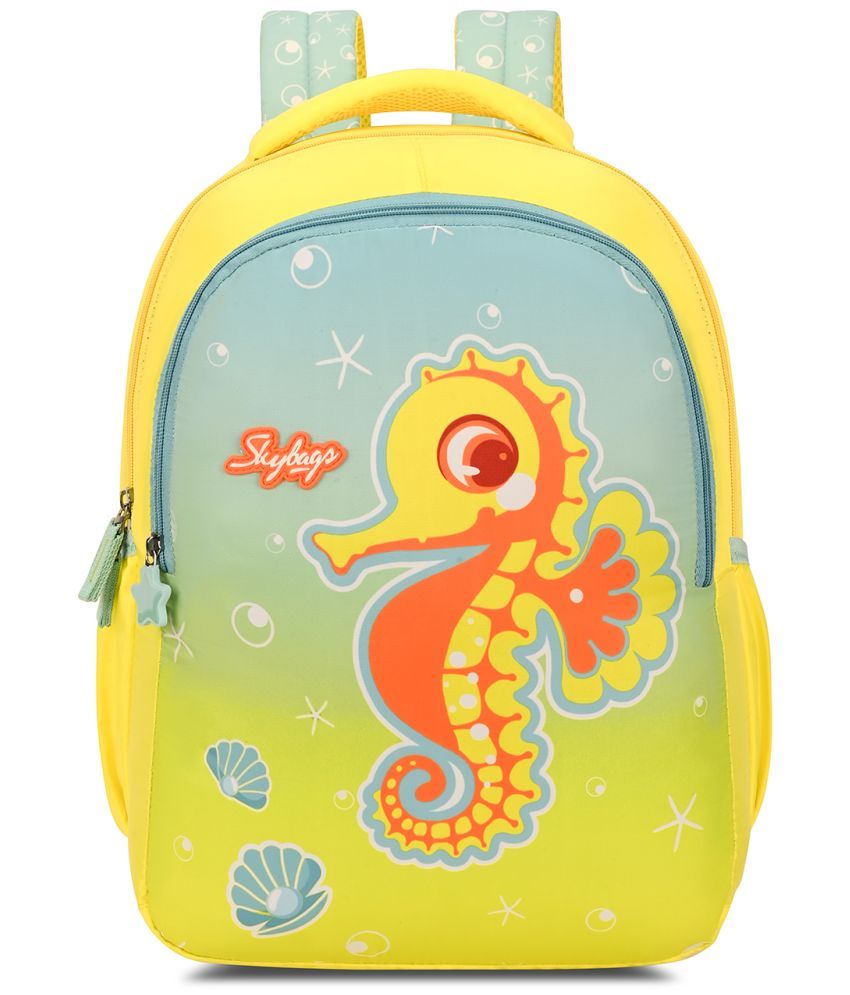     			Skybags Yellow Polyester Backpack ( 18 Ltrs )