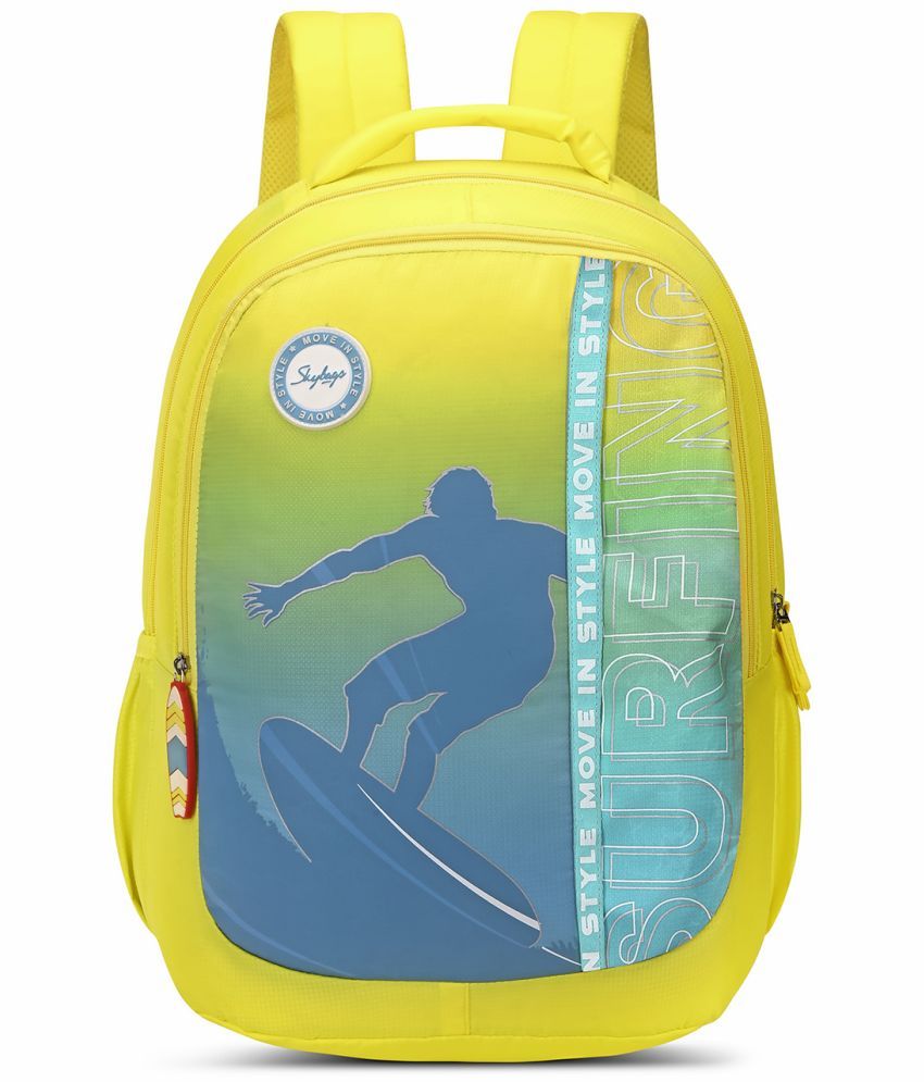     			Skybags Yellow Polyester Backpack ( 32 Ltrs )