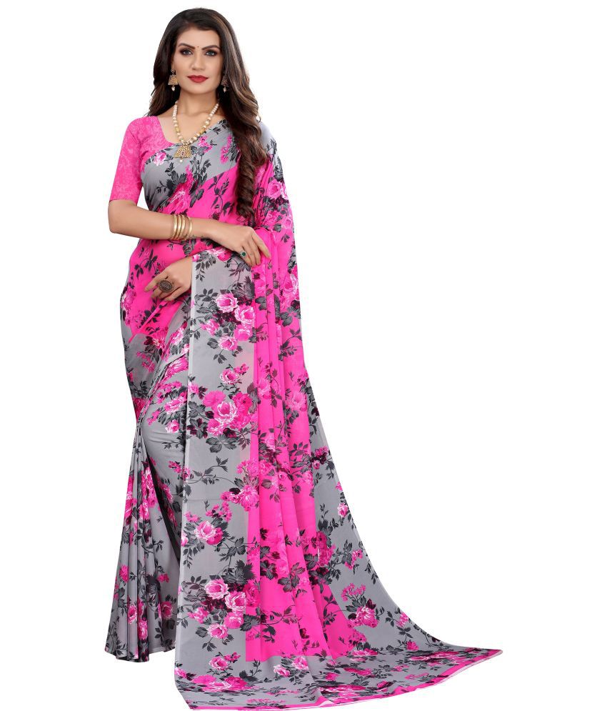     			Vkaran Cotton Silk Woven Saree Without Blouse Piece - Silver ( Pack of 1 )