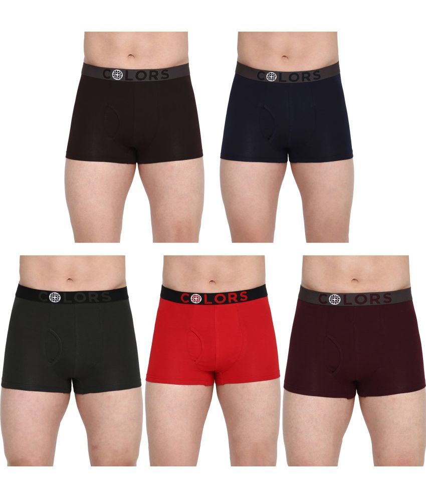     			COLORS by Rupa Frontline Multicolor Cotton Men's Trunks ( Pack of 5 )