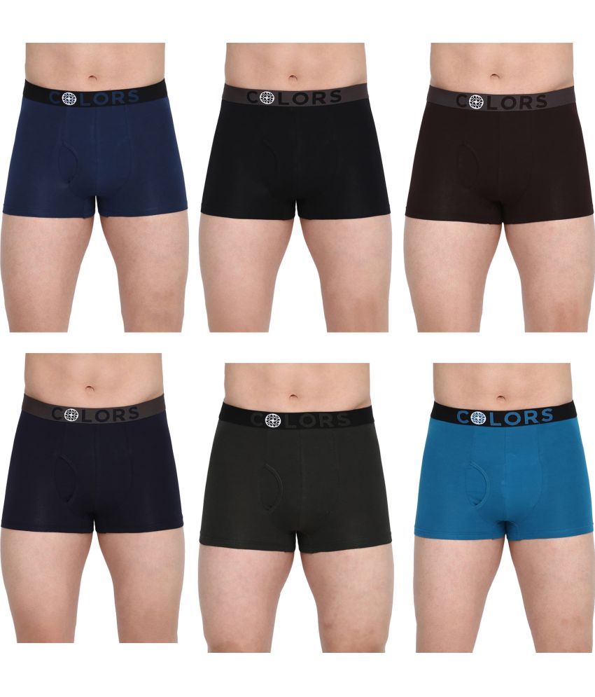     			COLORS by Rupa Frontline Multicolor Cotton Men's Trunks ( Pack of 6 )