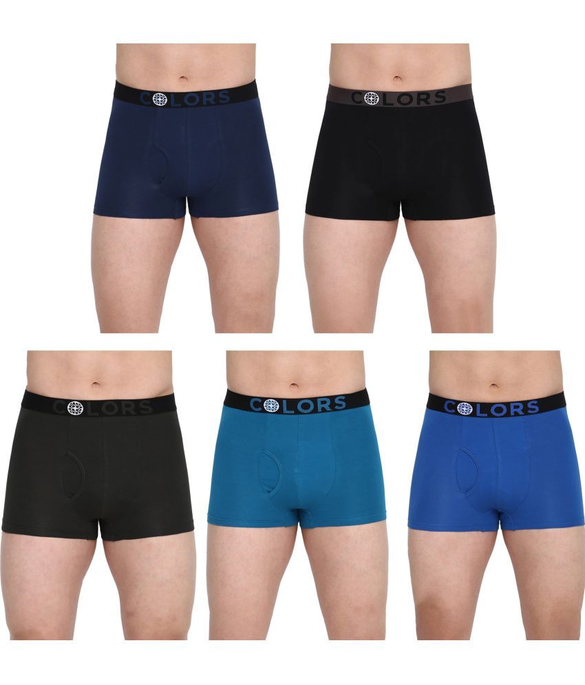     			COLORS by Rupa Frontline Multicolor Cotton Men's Trunks ( Pack of 5 )