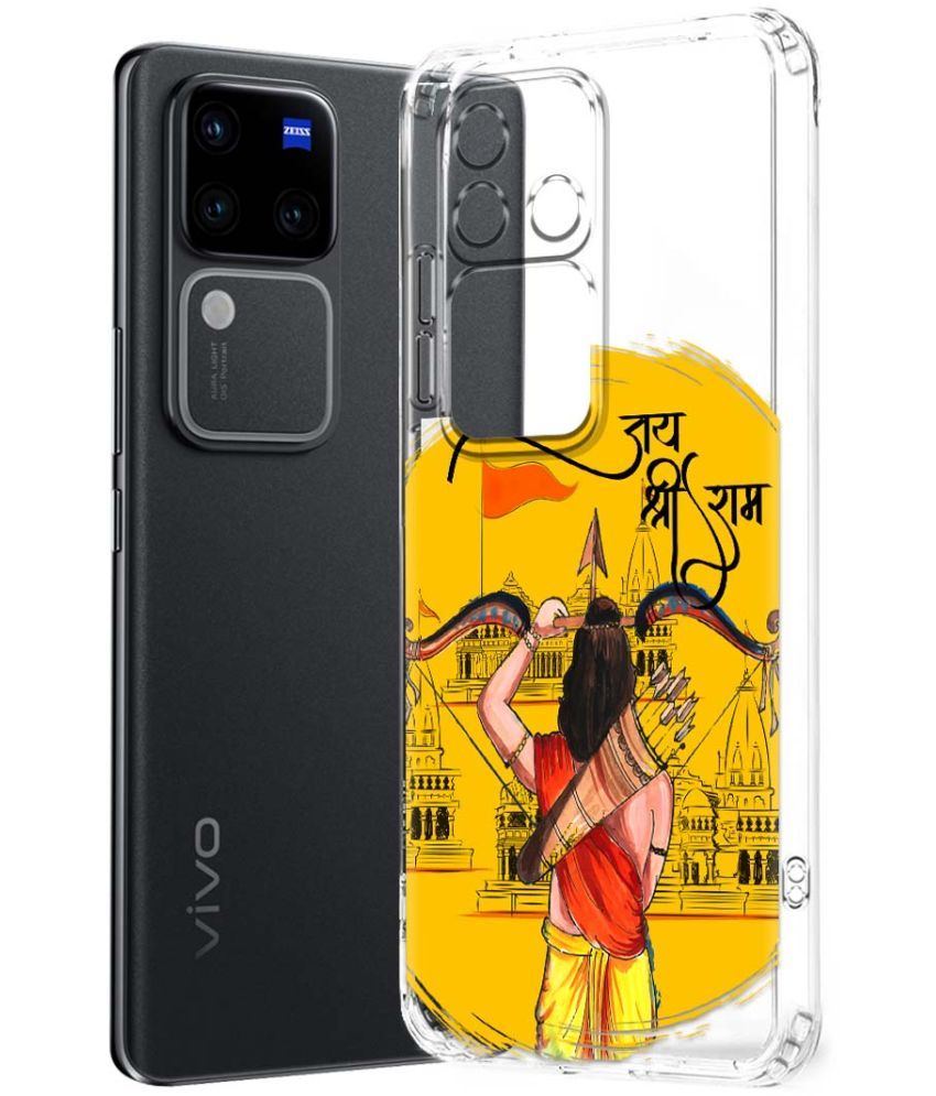     			Fashionury Multicolor Printed Back Cover Silicon Compatible For Vivo V30 Pro 5G ( Pack of 1 )