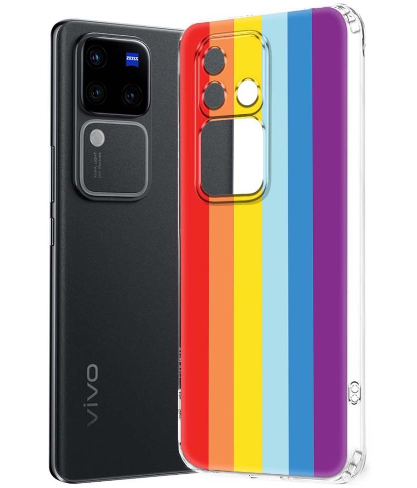     			Fashionury Multicolor Printed Back Cover Silicon Compatible For Vivo V30 Pro 5G ( Pack of 1 )