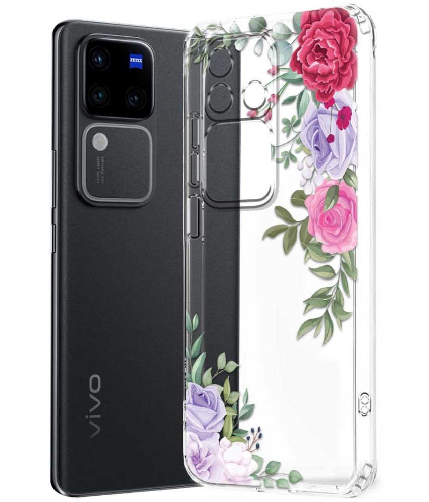     			Fashionury Multicolor Printed Back Cover Silicon Compatible For Vivo V30 Pro 5G ( Pack of 1 )