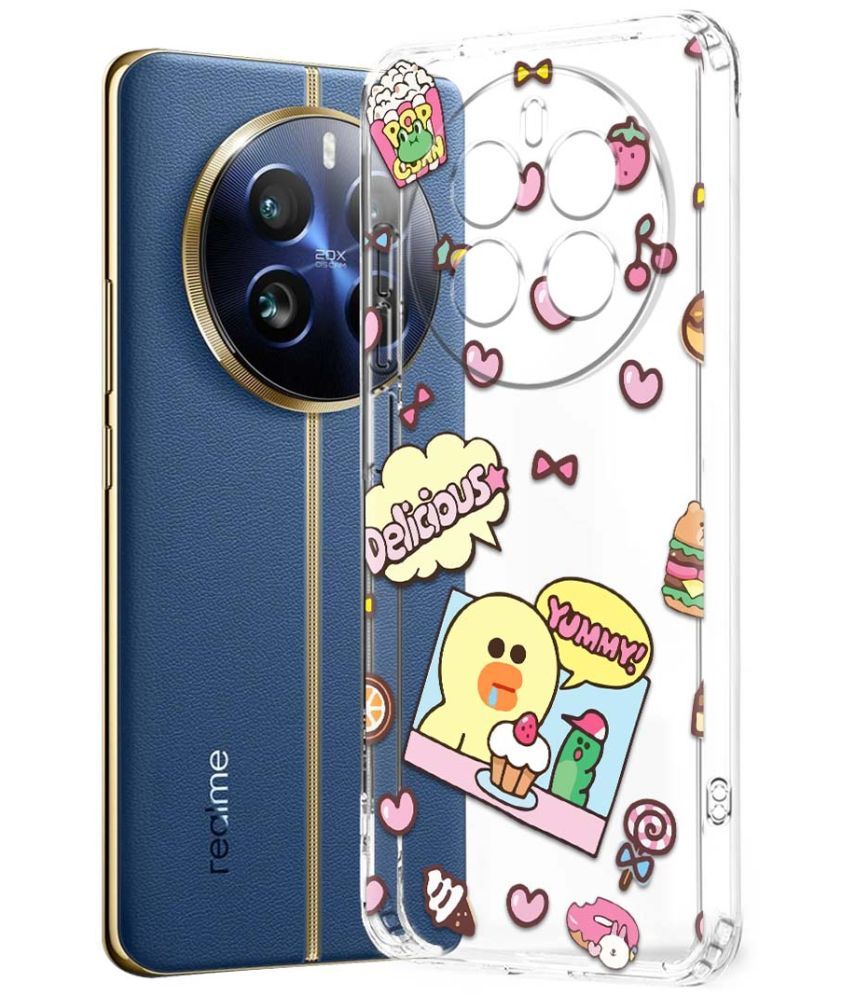     			Fashionury Multicolor Printed Back Cover Silicon Compatible For Realme 12  Pro Plus 5G ( Pack of 1 )