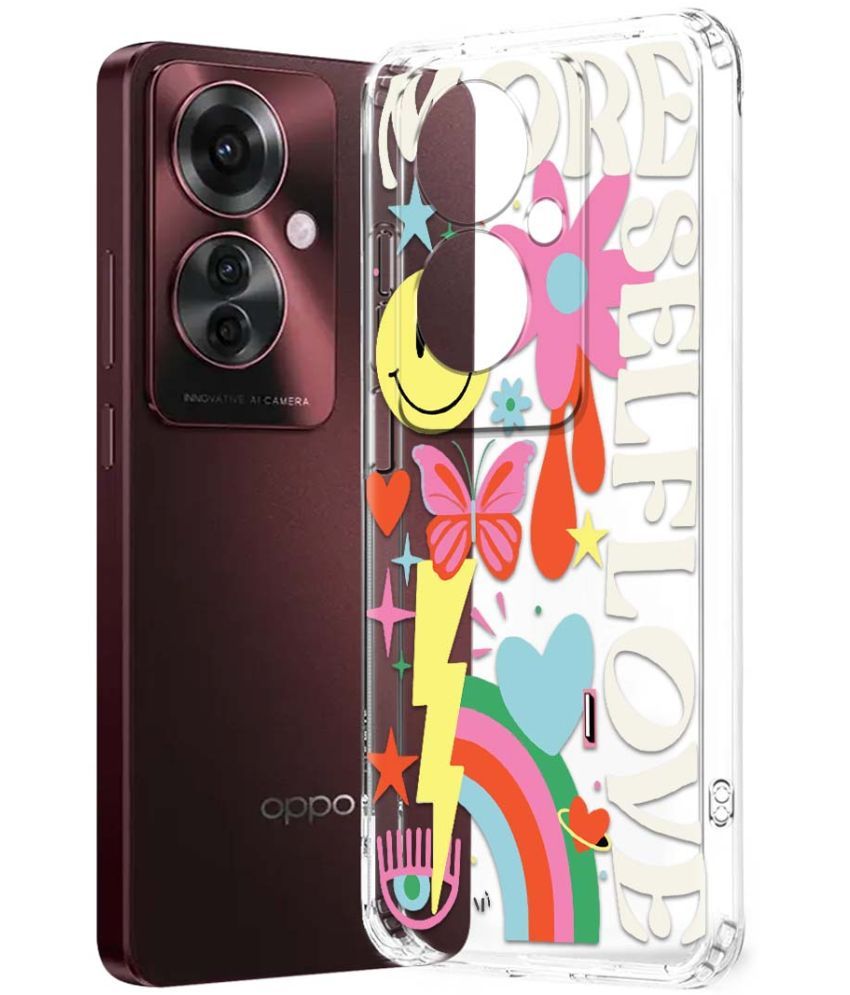     			Fashionury Multicolor Printed Back Cover Silicon Compatible For Oppo F25 Pro 5G ( Pack of 1 )