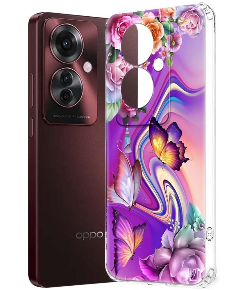     			Fashionury Multicolor Printed Back Cover Silicon Compatible For Oppo F25 Pro 5G ( Pack of 1 )