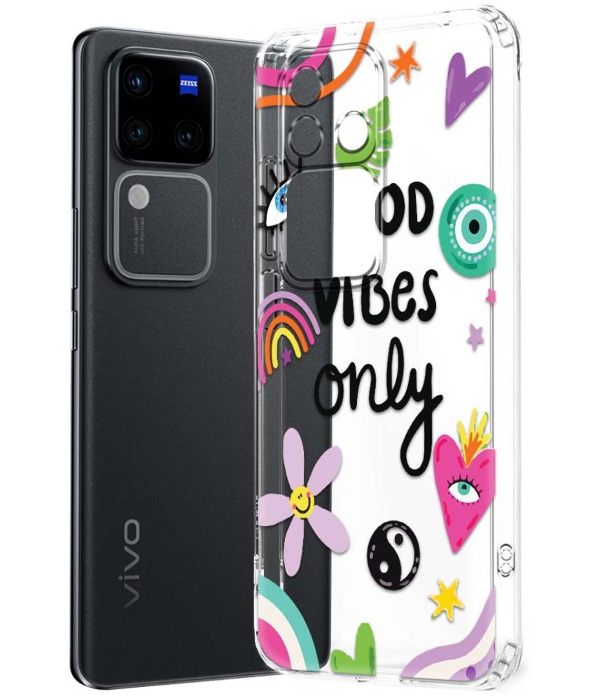     			Fashionury Multicolor Printed Back Cover Silicon Compatible For Vivo V30 Pro 5G ( Pack of 1 )