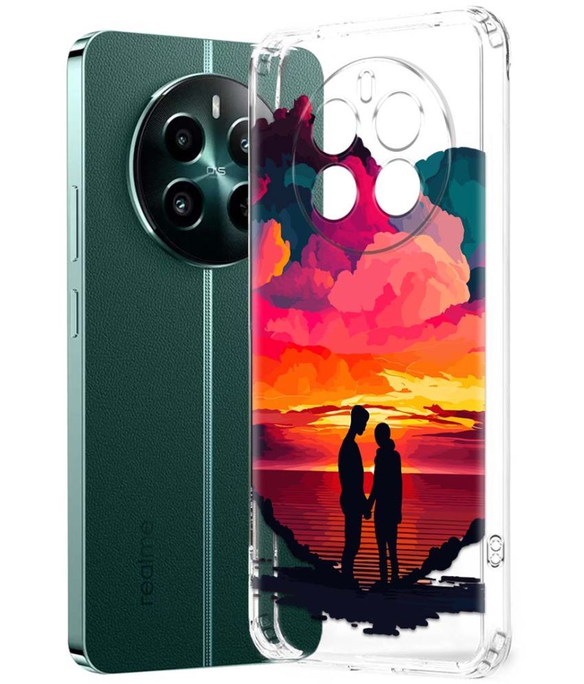     			Fashionury Multicolor Printed Back Cover Silicon Compatible For Realme 12 Plus 5G ( Pack of 1 )