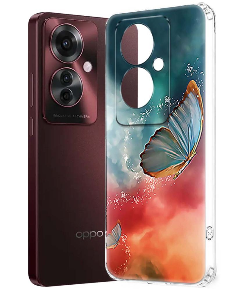     			Fashionury Multicolor Printed Back Cover Silicon Compatible For Oppo F25 Pro 5G ( Pack of 1 )