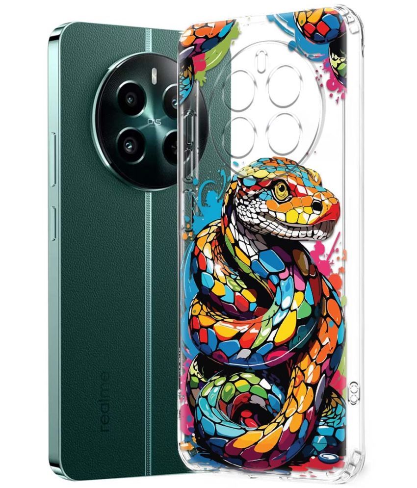     			Fashionury Multicolor Printed Back Cover Silicon Compatible For Realme 12 Plus 5G ( Pack of 1 )