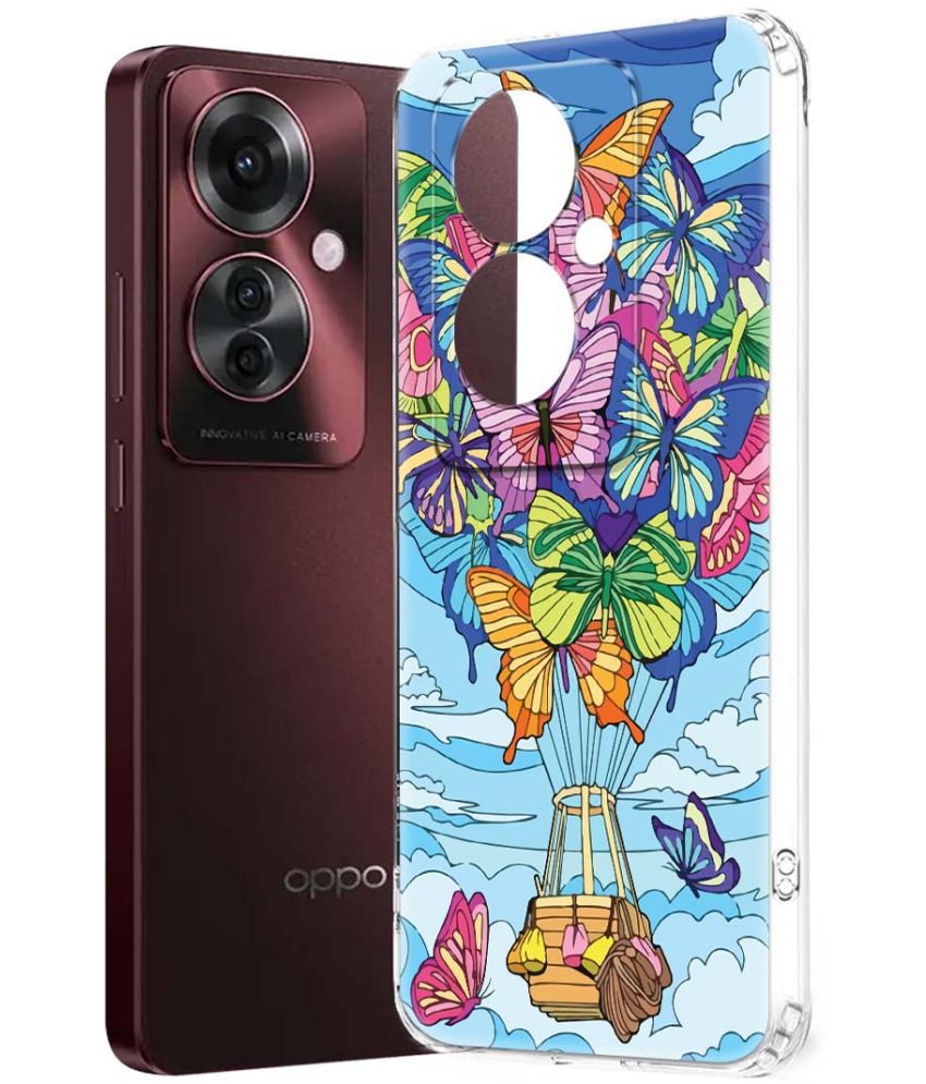     			Fashionury Multicolor Printed Back Cover Silicon Compatible For Oppo F25 Pro 5G ( Pack of 1 )