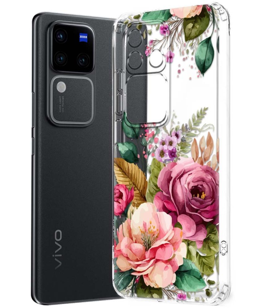     			Fashionury Multicolor Printed Back Cover Silicon Compatible For Vivo V30 Pro 5G ( Pack of 1 )