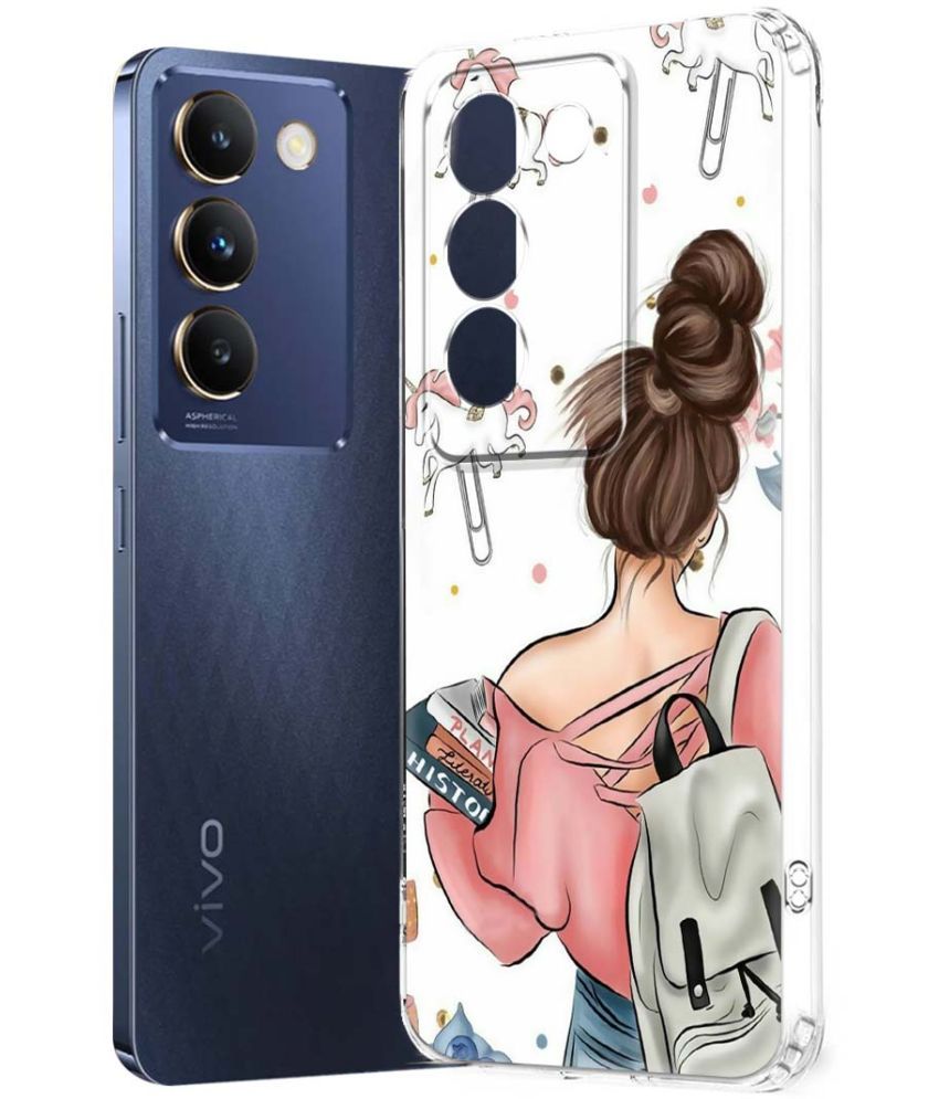     			Fashionury Multicolor Printed Back Cover Silicon Compatible For Vivo Y200e 5G ( Pack of 1 )