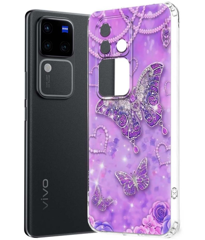     			Fashionury Multicolor Printed Back Cover Silicon Compatible For Vivo V30 Pro 5G ( Pack of 1 )