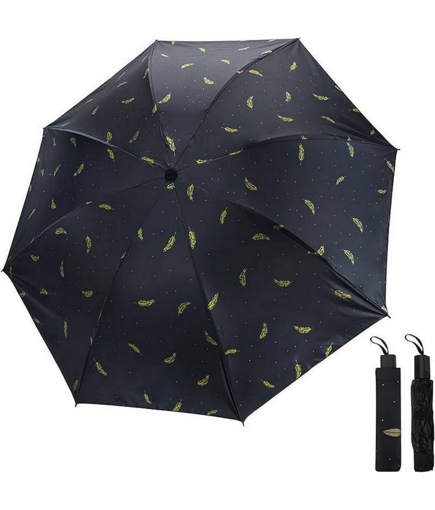     			Infispace Black 3 Fold Umbrella