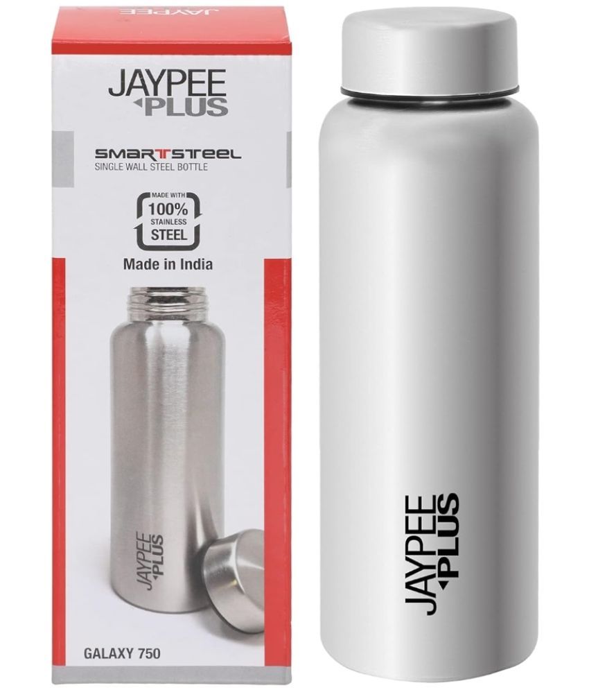     			Jaypee Plus Silver Steel Water Bottle 750 mL ( Set of 1 )