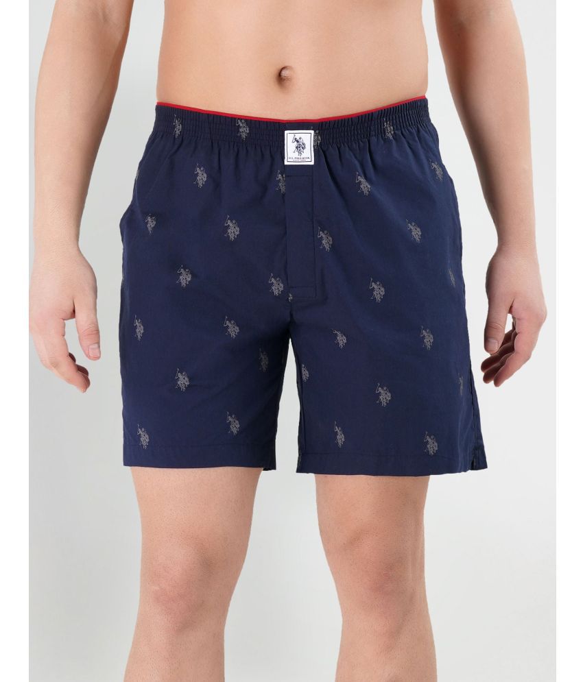     			U.S. Polo Assn. Navy Cotton Men's Shorts ( Pack of 1 )