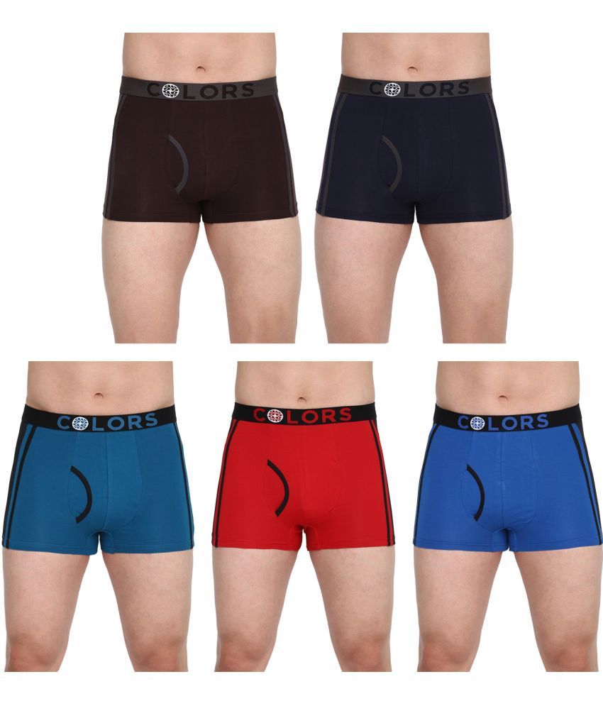     			COLORS by Rupa Frontline Multicolor Cotton Men's Trunks ( Pack of 5 )