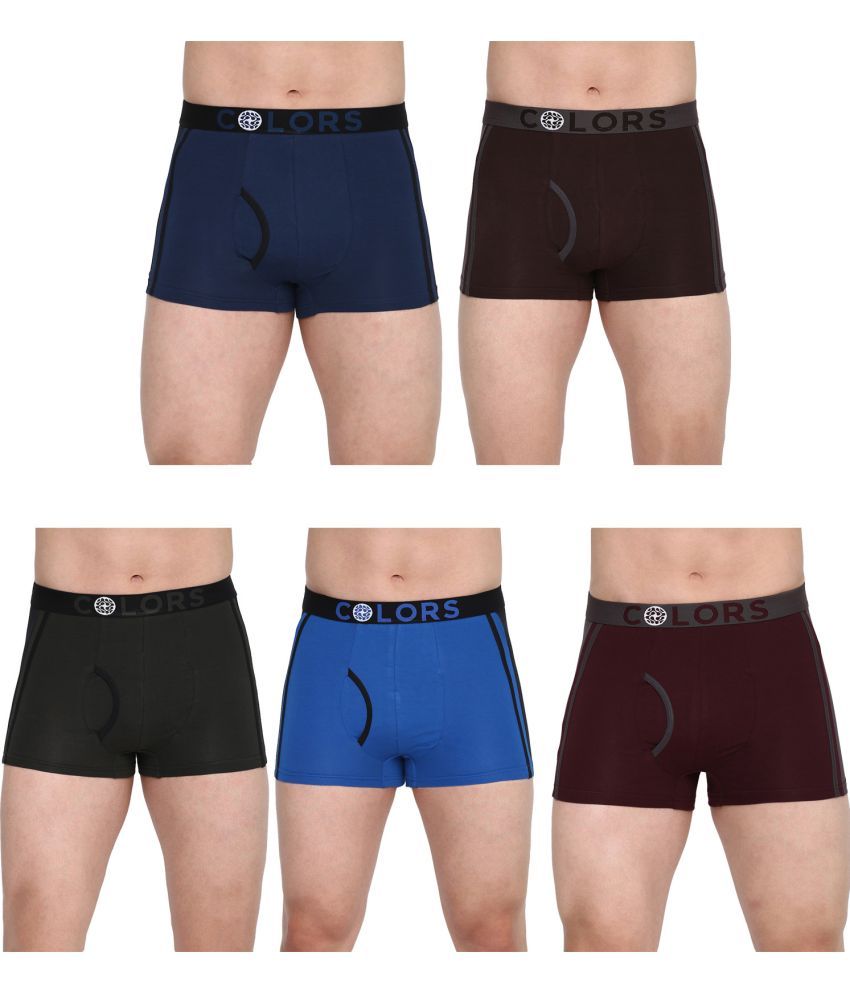     			COLORS by Rupa Frontline Multicolor Cotton Men's Trunks ( Pack of 5 )