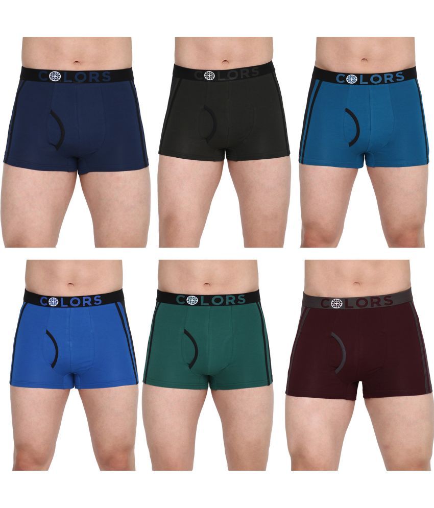     			COLORS by Rupa Frontline Multicolor Cotton Men's Trunks ( Pack of 6 )