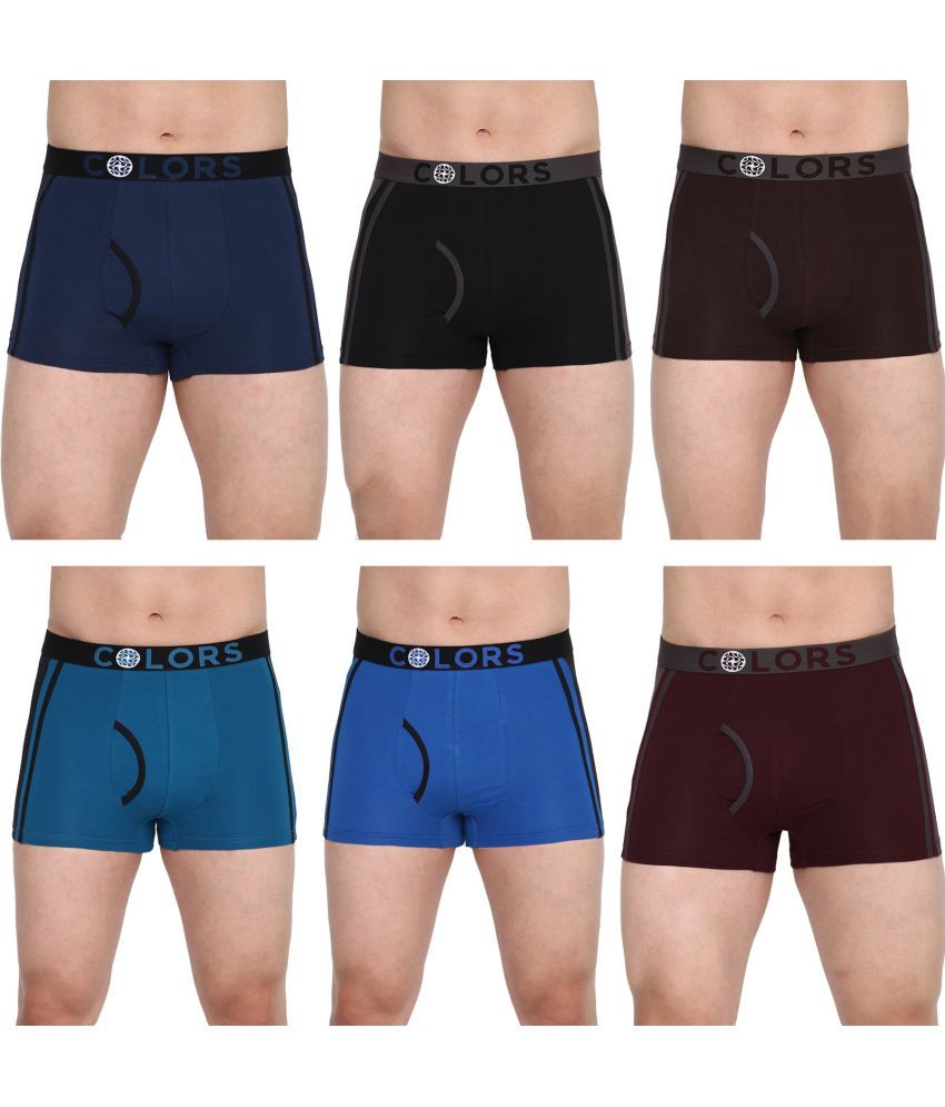     			COLORS by Rupa Frontline Multicolor Cotton Men's Trunks ( Pack of 6 )