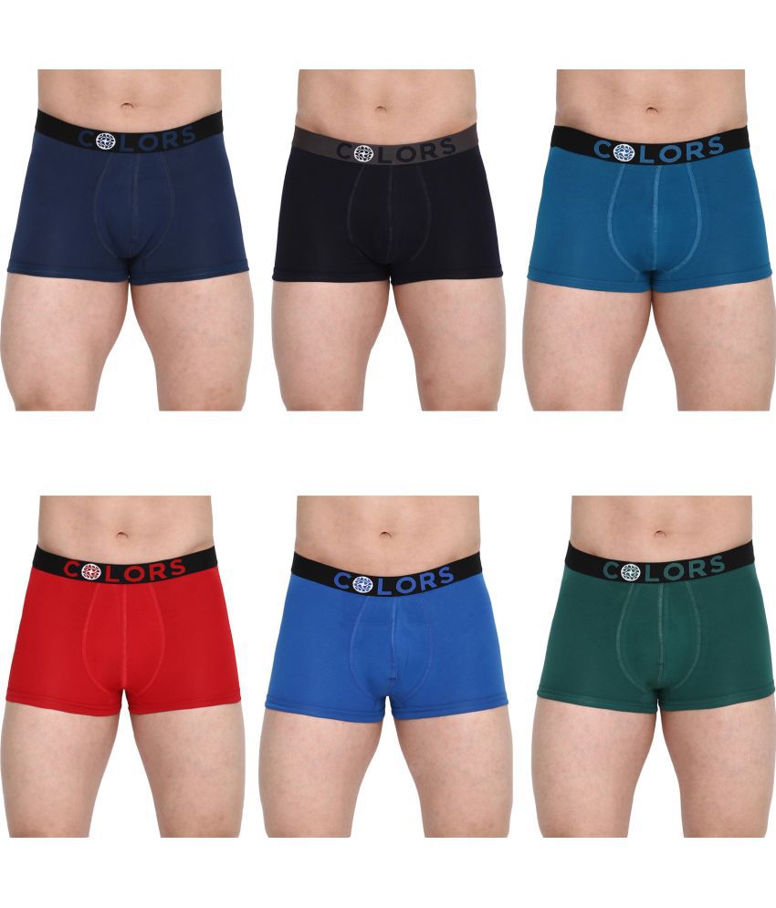     			COLORS by Rupa Frontline Multicolor Cotton Men's Trunks ( Pack of 6 )