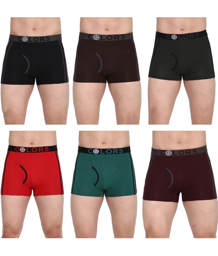     			COLORS by Rupa Frontline Multicolor Cotton Men's Trunks ( Pack of 6 )