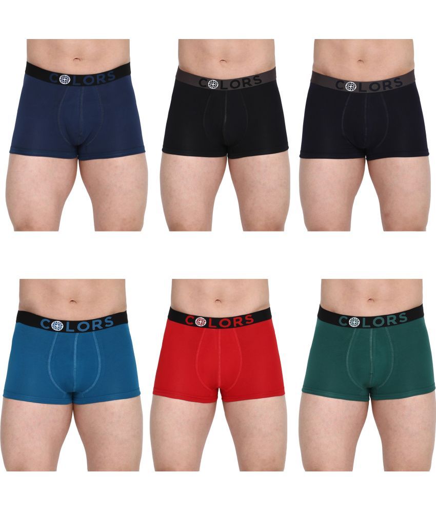     			COLORS by Rupa Frontline Multicolor Cotton Men's Trunks ( Pack of 6 )