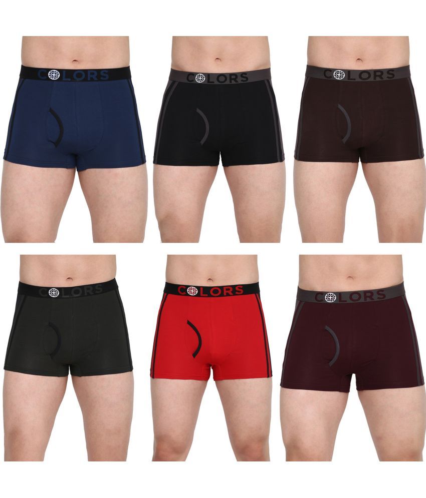     			COLORS by Rupa Frontline Multicolor Cotton Men's Trunks ( Pack of 6 )