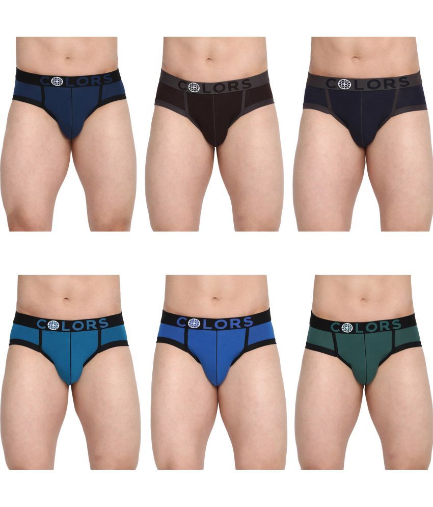     			COLORS by Rupa Frontline Multicolor Cotton Men's Briefs ( Pack of 6 )