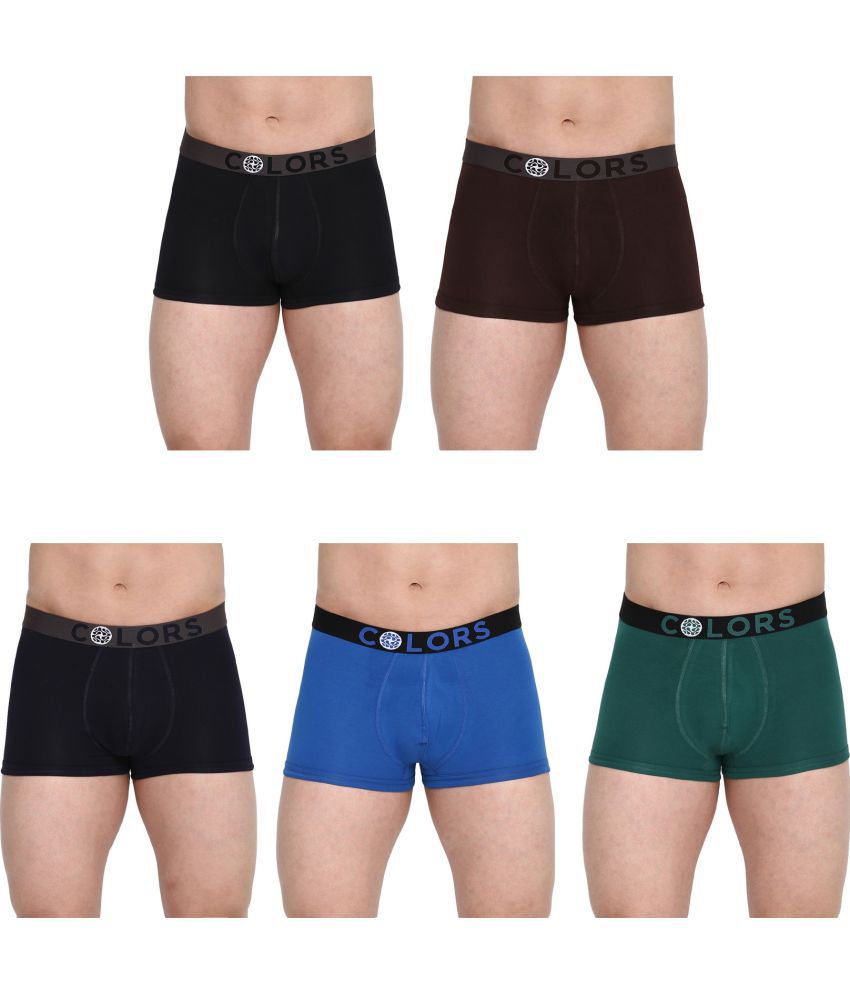     			COLORS by Rupa Frontline Multicolor Cotton Men's Trunks ( Pack of 5 )