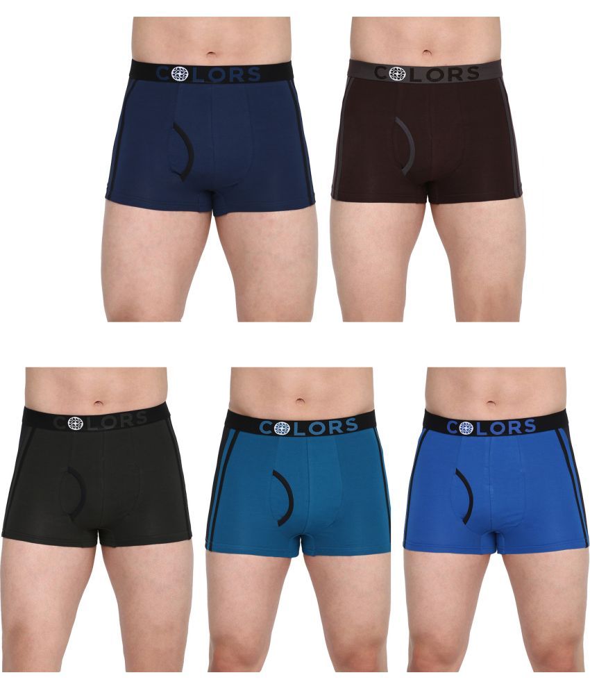     			COLORS by Rupa Frontline Multicolor Cotton Men's Trunks ( Pack of 5 )