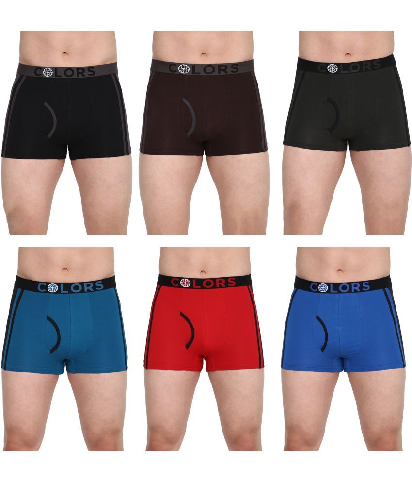     			COLORS by Rupa Frontline Multicolor Cotton Men's Trunks ( Pack of 6 )