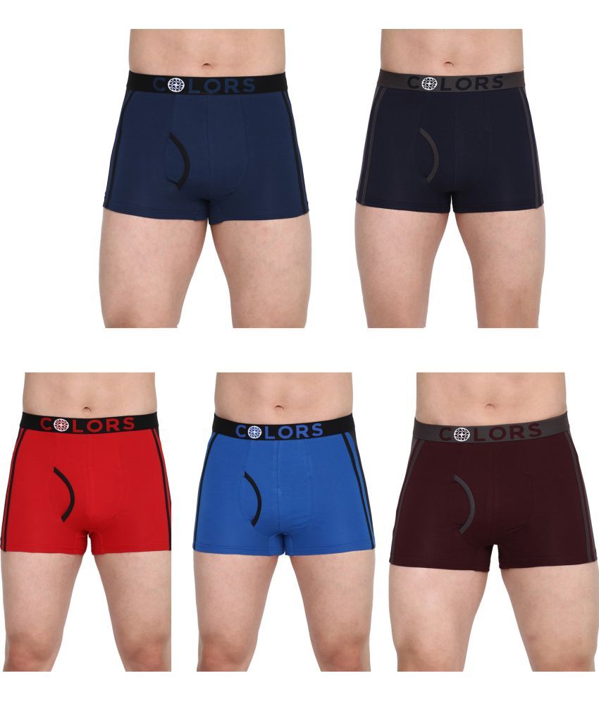     			COLORS by Rupa Frontline Multicolor Cotton Men's Trunks ( Pack of 5 )