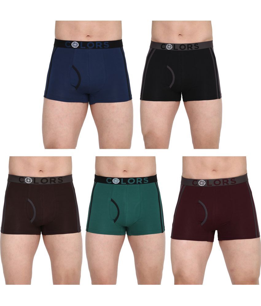     			COLORS by Rupa Frontline Multicolor Cotton Men's Trunks ( Pack of 5 )