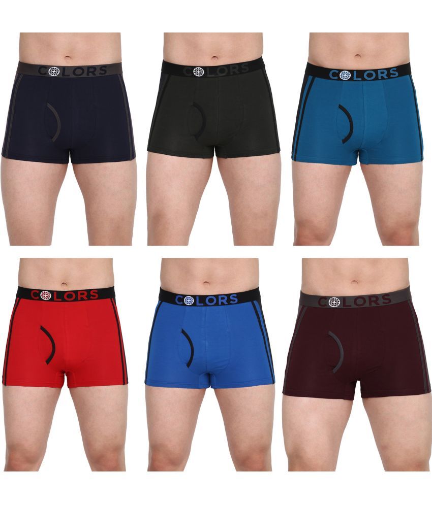     			COLORS by Rupa Frontline Multicolor Cotton Men's Trunks ( Pack of 6 )