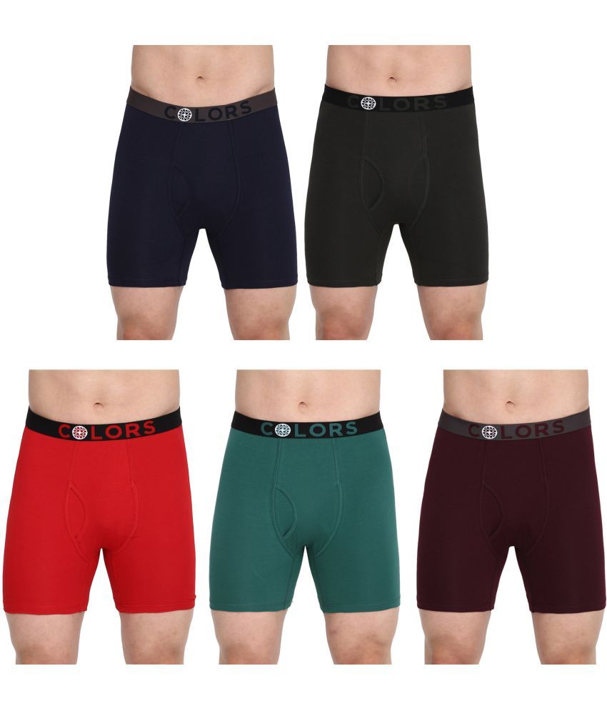     			COLORS by Rupa Frontline Multicolor Cotton Men's Trunks ( Pack of 5 )