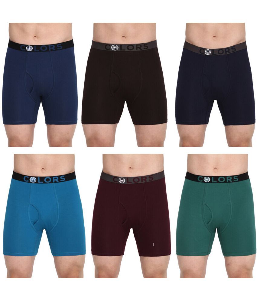     			COLORS by Rupa Frontline Multicolor Cotton Men's Trunks ( Pack of 6 )