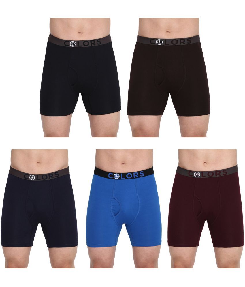     			COLORS by Rupa Frontline Multicolor Cotton Men's Trunks ( Pack of 5 )